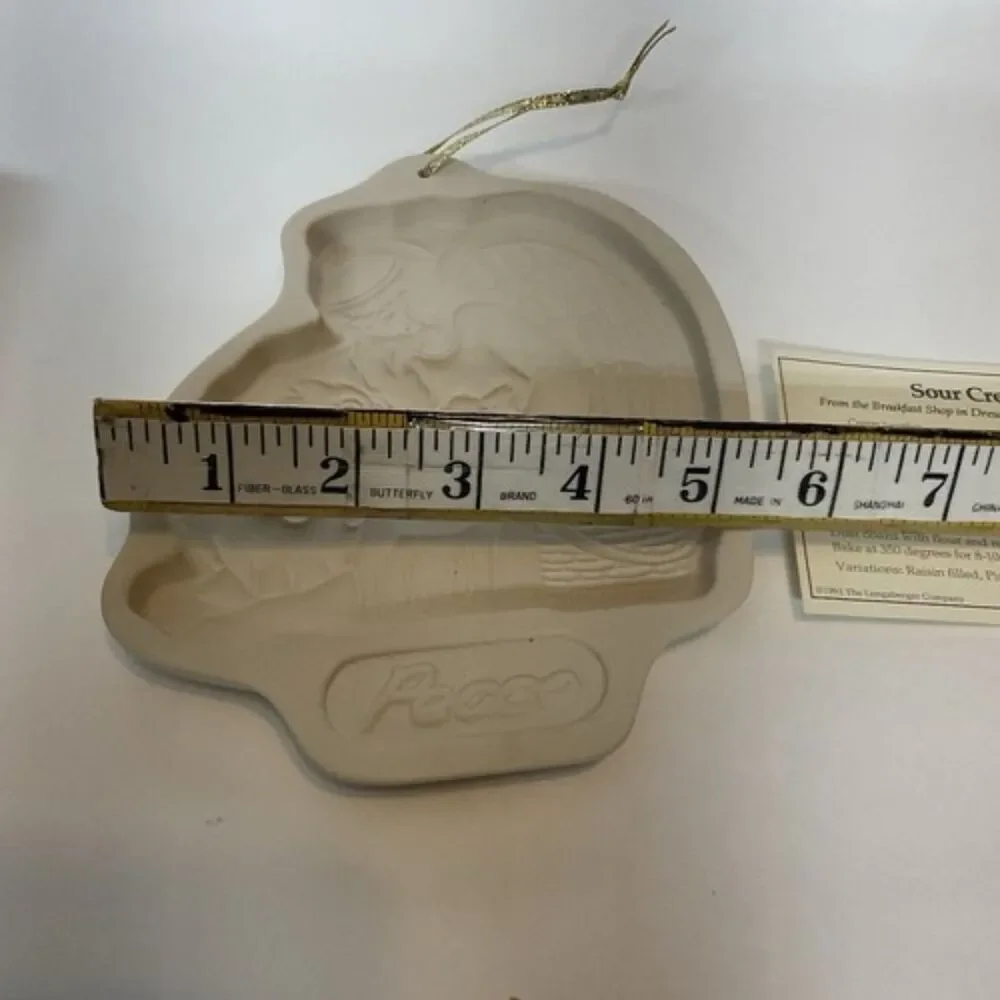 NEW Vintage 1993 Longaberger Pottery Angel Series Cookie Mold Peace 5
